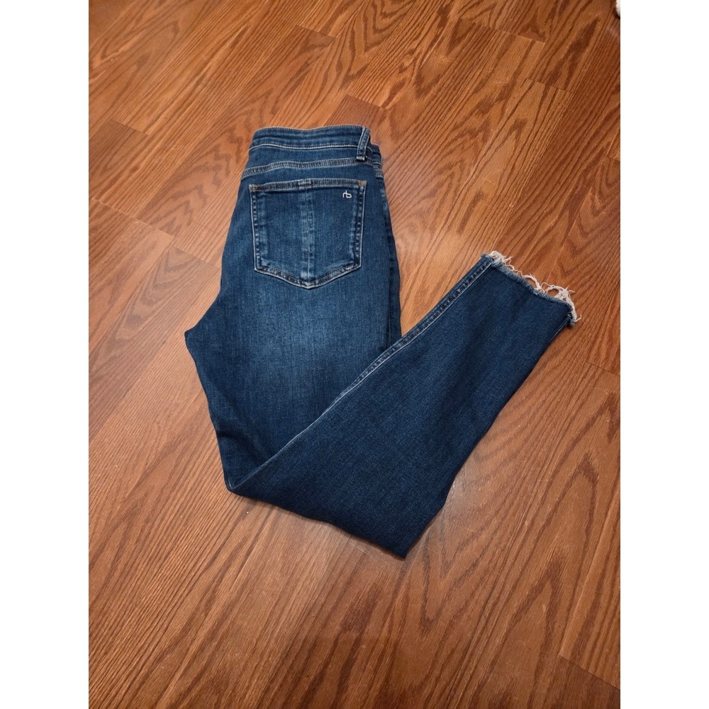 Rag Bone Womens‎ Jasper Skinny Jeans Dark Wash Raw Hem Size 27